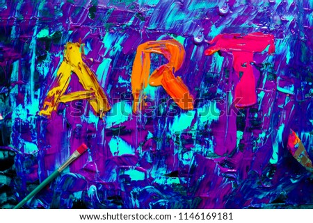 Art abstract sing painting