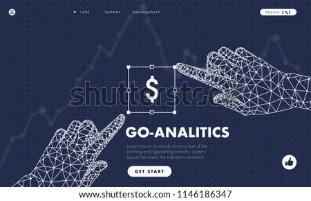 Touch the future analytics. Innovations systems commerce thinking and development technologies in automatics business systems. computers construction of analytical graphics. Future style. Royalty-Free Stock Photo #1146186347