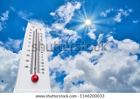 Thermometer low temperatures under zero.