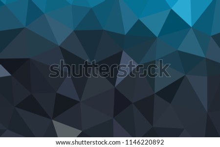 Light BLUE vector abstract mosaic backdrop. Colorful illustration in polygonal style with gradient. Brand new style for your business design.