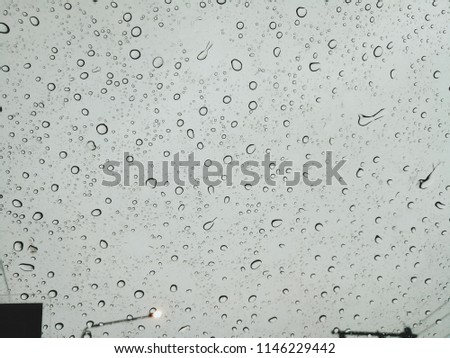 Water drops on glass

