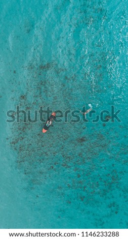 aerial shot taken above beautiful sea