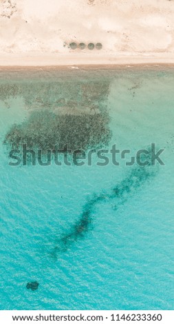 aerial shot taken above beautiful sea