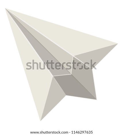 Origami of plane showcasing paper plane concept 