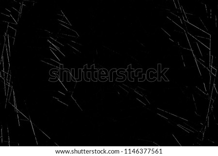 Grunge background. Black scratched texture. abstract white scratches on black background.