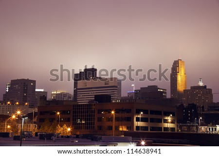 Before sunrise in Cincinnati, Ohio