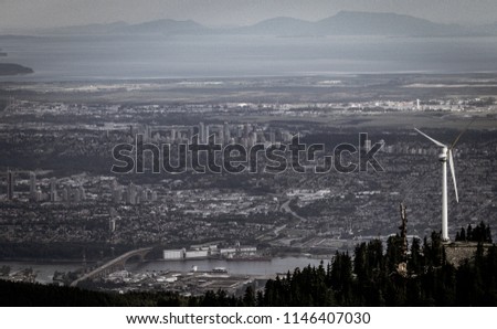 View of Vancouver from the top of Goat Mountain