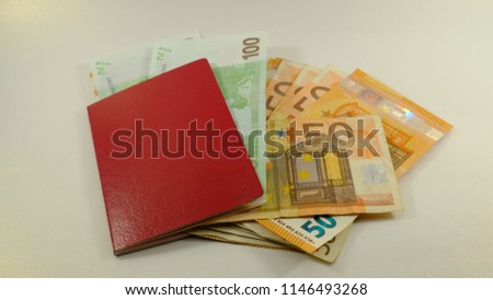 Get your passport and tracel Eurooe. Royalty-Free Stock Photo #1146493268
