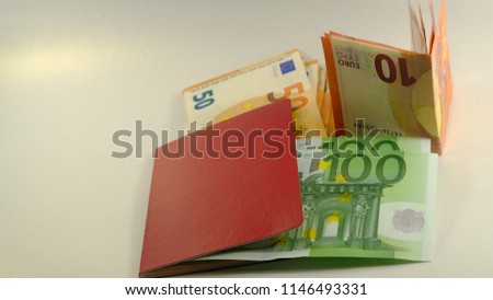 Get your passport and tracel Eurooe. Royalty-Free Stock Photo #1146493331
