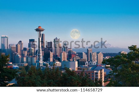 Seattle Downtown from Kerry Park viewpoint