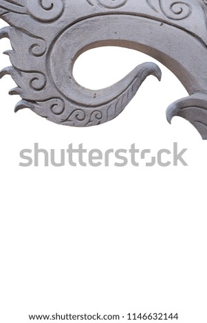 Thai spoon picture on white background