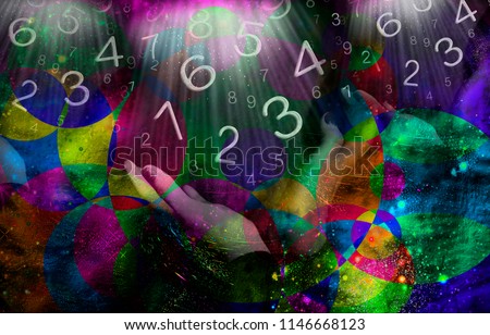 Space and numerology background