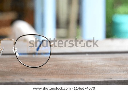 glasses business man on table 