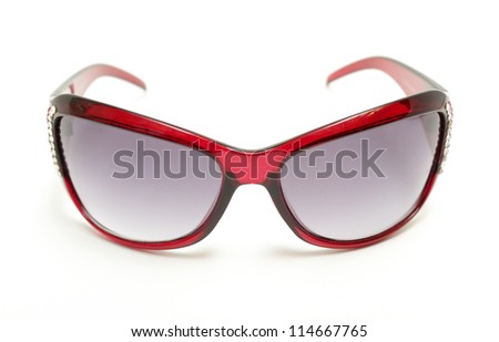 sunglasses in isolation on white background Royalty-Free Stock Photo #114667765