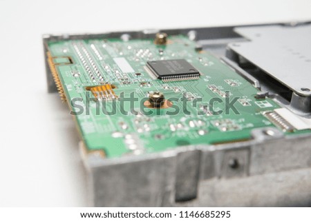 computer parts, equipment of drive for  read data.