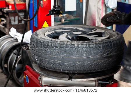 machine for tyre change