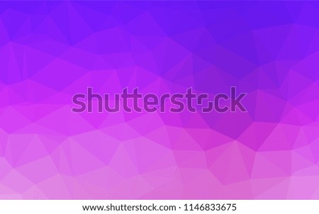 Light Pink, Blue vector abstract polygonal texture. Geometric illustration in Origami style with gradient.  Triangular pattern for your business design.