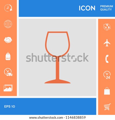 Wineglass symbol icon