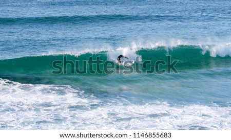 surfing at Bronte Beach. Sydney. Australia.