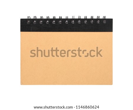 Note book isolated on white with clipping path