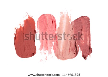 lipstick on white background