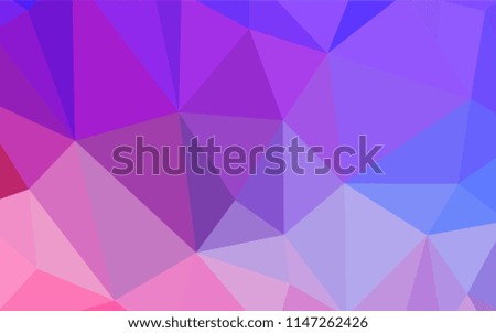 Light Pink, Blue vector abstract polygonal pattern. Polygonal abstract illustration with gradient. New template for your brand book.