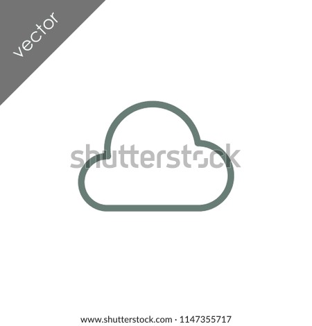 cloud icon - illustration