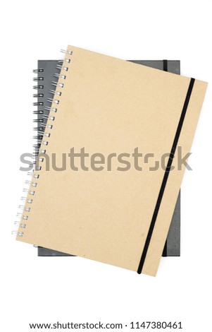 A studio photo of a note book pad