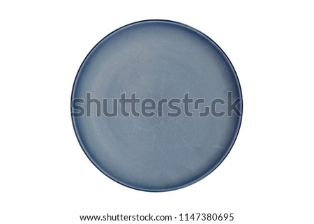 A studio photo of a dinner plate
