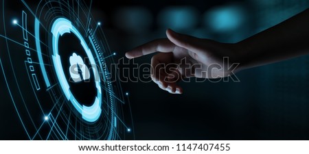 Cloud Computing Technology Internet Storage Network Concept. Royalty-Free Stock Photo #1147407455