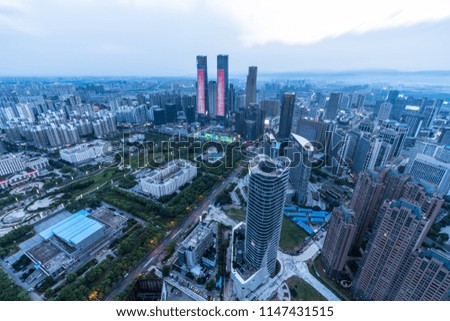 China's Shenzhen city in the night