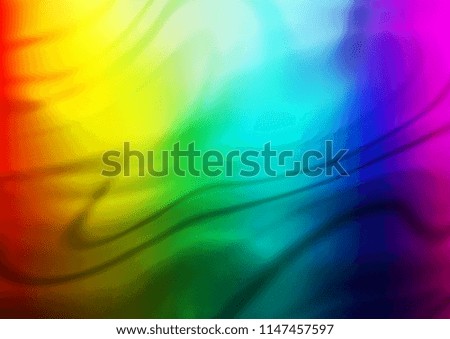 Dark Multicolor, Rainbow vector blurred and colored template. Brand new colored illustration in blurry style with gradient. The template can be used as a background of a cell phone.
