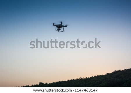the Flying drone
