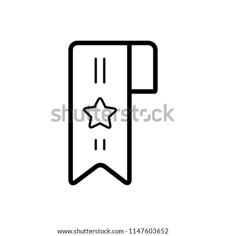 Vector icon for bookmark
