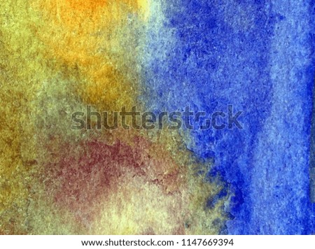 Watercolor abstract bright colorful textural background handmade . Painting of underwater world , coral reef . Modern seascape . Shine