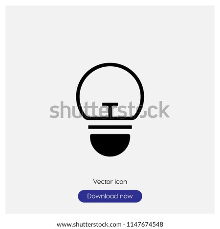 Light sign icon in trendy flat style isolated on grey background, modern symbol vector illustration for web