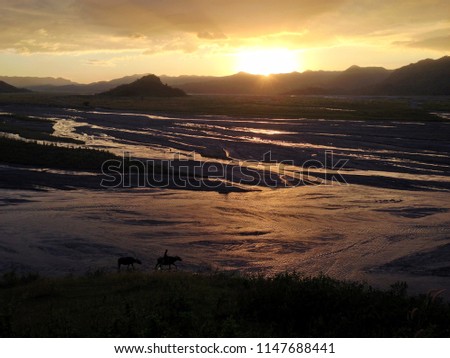 golden sunset captured in Santa Juliana, Capas, Tarlac, Philippines