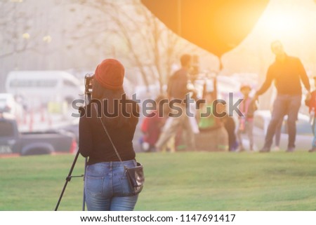 blur photo,Travel a DSLR camera to capture sharp and beautiful images in professional photographers.
Cameras use camera to record the hot air balloon festival to submit to the contest.