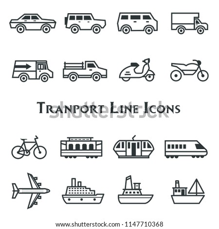 Transport Icons Collection