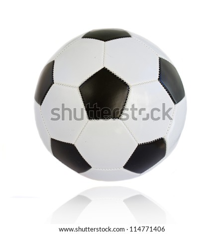 standard football ball isolated on white background