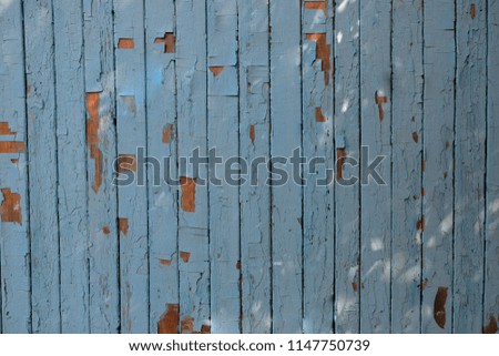 Blue old board. Old board background