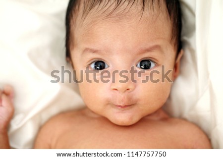 Newborn baby close up 