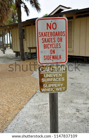 Signage, Clearwater Beach, Florida