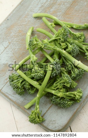 raw broccoli stems