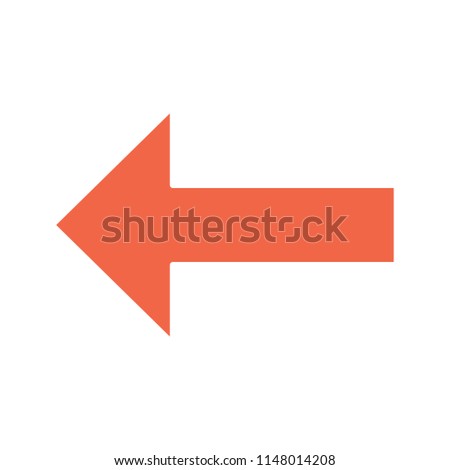 Keyboard backspace button glyph color icon. Silhouette symbol on white background with no outline. Back, previous. Left arrow. Motion. Negative space. Vector illustration