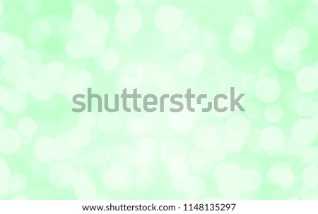 Green white luxury focus blur background. Abstract bokeh soft light gradient for concept ecology with graphic design poster banner and backdrop.