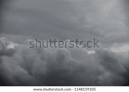 cloudy day with storm clouds