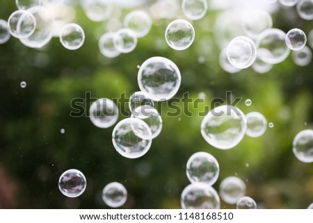 Bubbles glowing background.