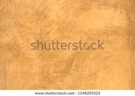 Bare mortar , cement  texture background  Golden and Yellow   background