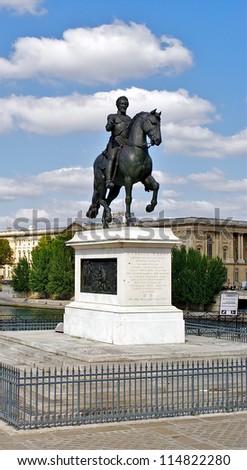 Monument to Henry IV in Paris, France